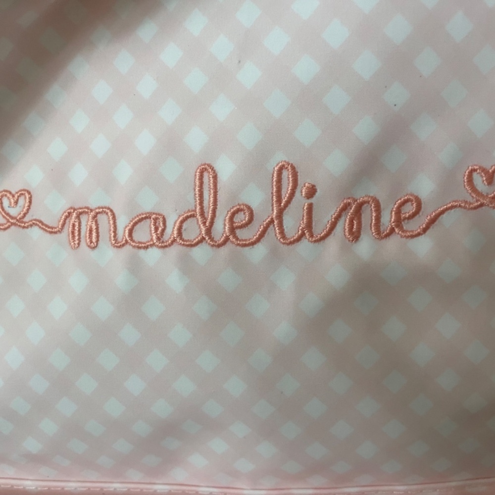 🍏 Apple Of My Isla small gingham backpack with monogram - Picture 2 of 3